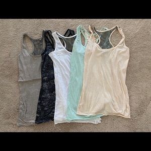 Racer back tank tops